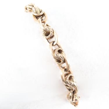 14kt Gold Embellished Link Bracelet