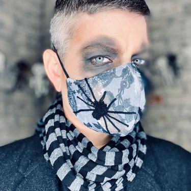 Spooky Silk Spider Mask 