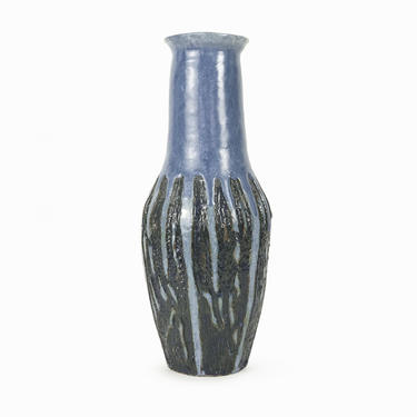 Large Ceramic Vase Lava Glaze Vintage Studio Pottery 
