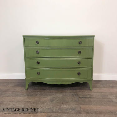 AVAILABLE: Traditional Green Lacquer Dresser 