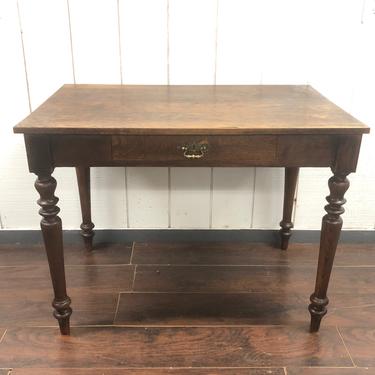 Antique Oak French/Belgian Table, Desk 