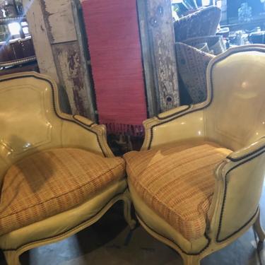Pair of Designer 60’s French Provincial Chairs