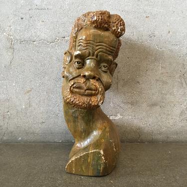African Shona Carved Bust