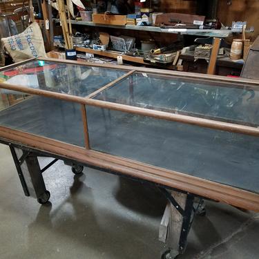 Antique Display Case with Super Wavy Glass