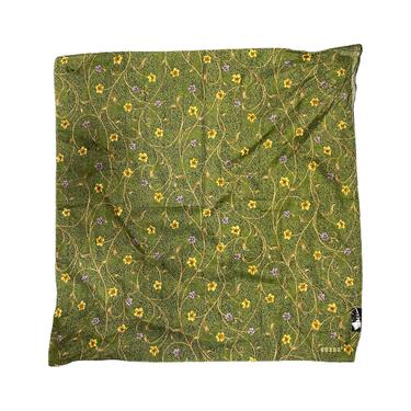 Guess Green Floral Silky Head Scarf 052721 LM