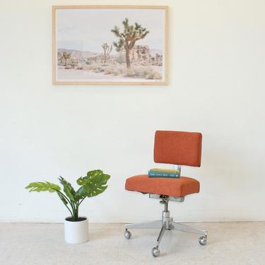 Orange 1960’s Vintage Office Chair