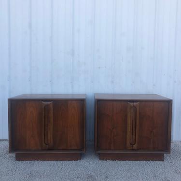 Mid Century Cabinet Nightstands by Lane Furniture