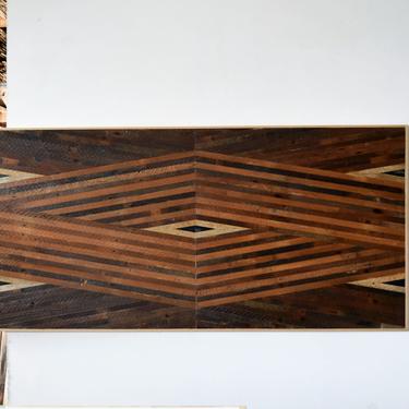 Custom Reclaimed Wood Wall Mount Headboard 