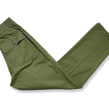 Vintage US Army OG-507 Field Trousers / Pants ~ measure 28.5 x 31.25 ~ Post Vietnam War ~ 28 29 Waist 