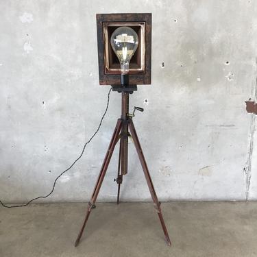 Antique Agfa Camera Tripod Lamp