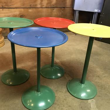 Colorful nesting tables? 22” tall has four tables