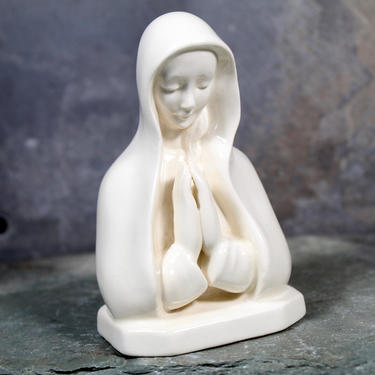 Goebel Figurine of the Virgin Mary Praying - Blanc de Chine - Woman Praying Vintage Goebel - HM64 Hummel | FREE SHIPPING 
