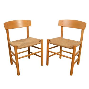 Borge Mogensen Shaker Chairs Pair J39 Folkestolen Chairs The Peoples Chair 