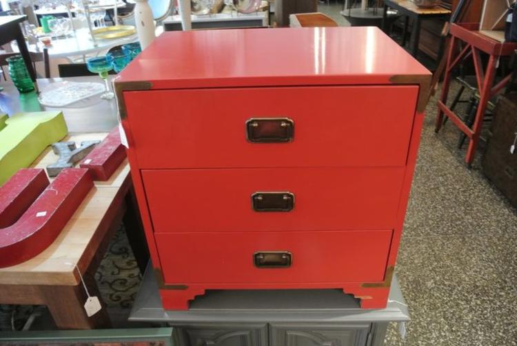 Red campaign chest. $150