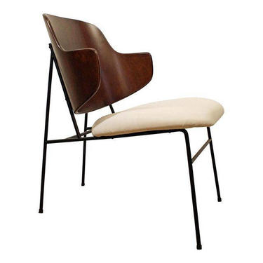 Mid-Century Danish Modern IB Kofod Larsen Penguin Accent Lounge Chair 