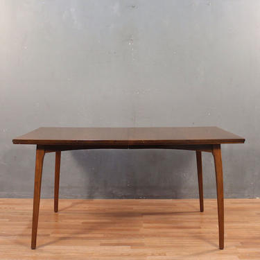 Classic Mid Century Walnut Dining Table with 3 Leaves