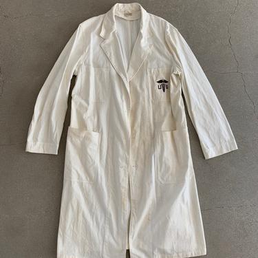 Vintage White Cotton US Medical Frock | Made in USA | M Workwear | Shop Coat | Workwear 