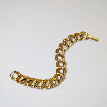 Vintage Goldtone Large Link Bracelet | THE STACKED COLLECTION 