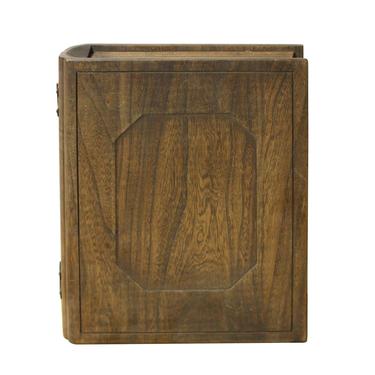 Handmade Solid Wood Book Shape Storage Box For Book And Jewelry n265E 