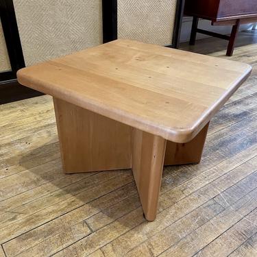 Maple Hardwood Side Table in the style of Frank Lloyd Wright