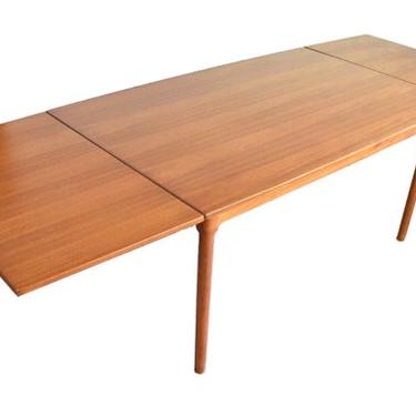 A/S Randers Danish Teak Dining Table with Two Extension Leaves