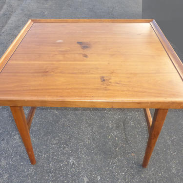 Vintage Drexel Coffee Table Square Danish Modern Style Peg Legs Mid Century 