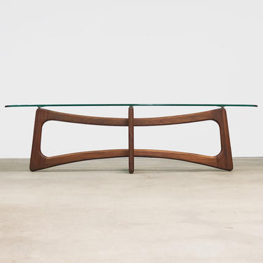 Adrian Pearsall | Craft Associates Ribbon Walnut Coffee Table | Mid Century 