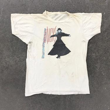 Vintage Stevie Nicks Tee Retro 1986 Rock A Little Concert + World Tour + Size L + Single Stitch + Queen of Rock and Roll + Unisex Apparel 