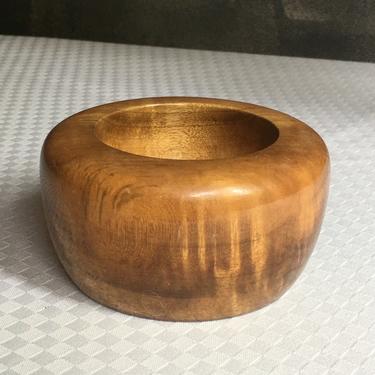 Vintage Myrtlewood Trinket Bowl Handmade in Oregon by BellewoodDesignGoods