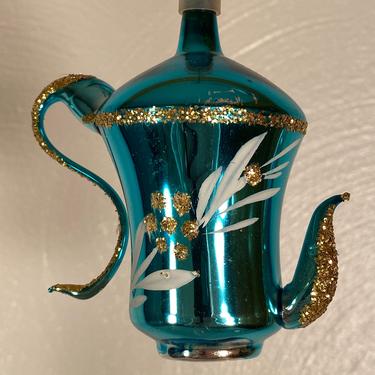 Antique Blue Coffee Pot Holiday Ornament - Columbia (#C4) 