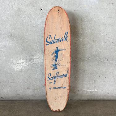 Vintage Sidewalk Surfboard Champion Skateboard