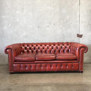 Vintage Leather Chesterfield Sofa
