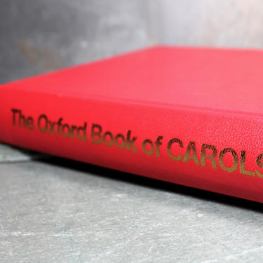 Oxford Book of Carols, 1969 28th Printing, Book of Music &amp; Lyrics for Traditional Carols | FREE SHIPPING 