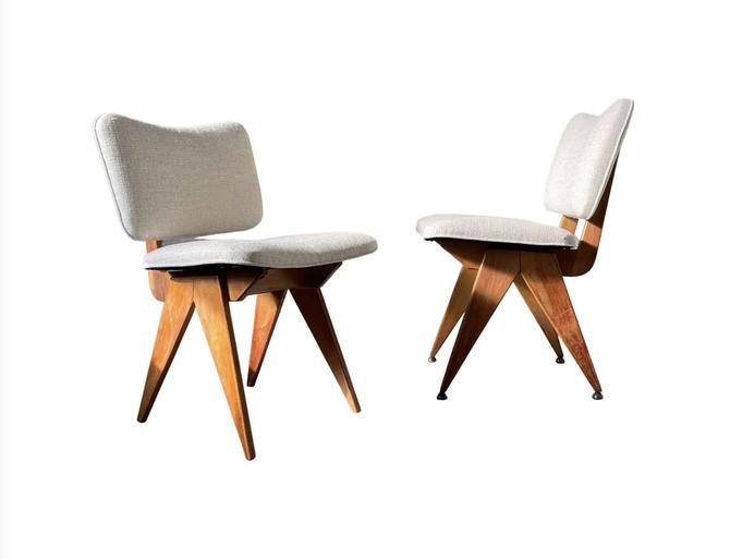 Pair of Early Jens Risom Chairs for His Own Company