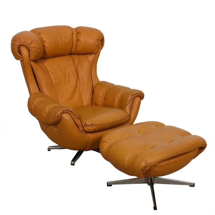 The Marshmallow  Swivel & Reclining Lounge Chair w/ Ottoman