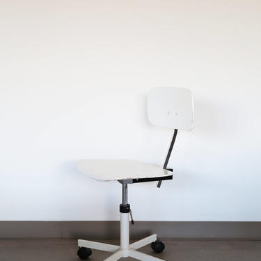 White Kevi Desk Chair by Jorgen Rasmussen for Rabami Stole #1 