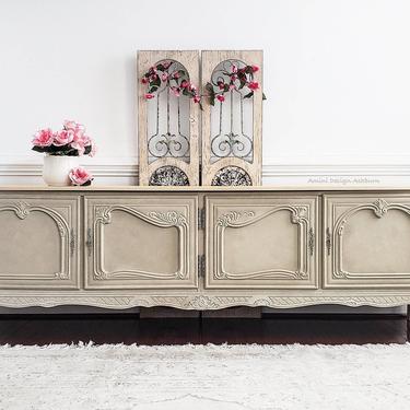 French Country Console Buffet Painted Furniture 
