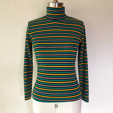 1970s Striped turtleneck shirt 