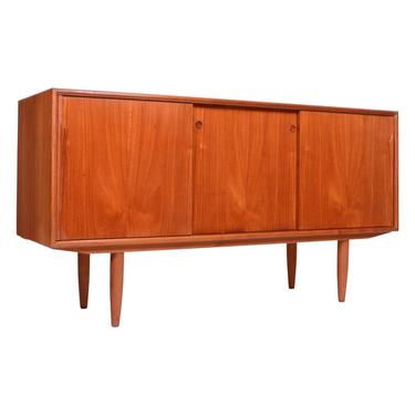 Gunni Omann Teak Credenza with Adjustable Shelf and Dovetailed Drawers