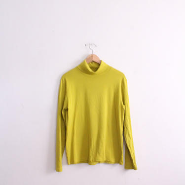 Chartreuse 90s Turtleneck Shirt 