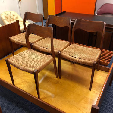 HA-19083 Set of Four Moller Chair Frames