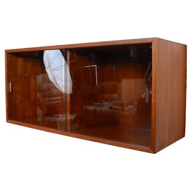 Teak Display Wall Unit  Floating Cabinet by HG Furniture Hansen Guldborg Danish Modern 