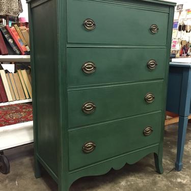 Green Chest of Drawers 