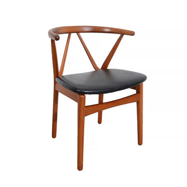 Teak Arm Chair Henning Kjaernulf Model 225, Bruno Hansen Chair Danish Modern 