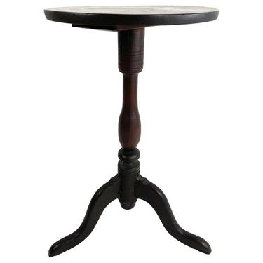 18th Century New England Candle Stand Occasional Table