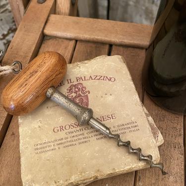 Vintage Wood Handled Cork Screw