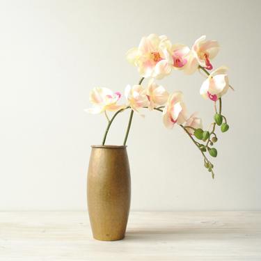 Vintage Brass Vase, Hammered Brass Vase, Flower Vase, Decorative Vase, Gold Vase 