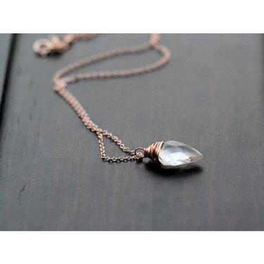 Arrow Necklace in Crystal Quartz