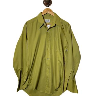 (L) Sears Olive Green Dress Shirt 121720
