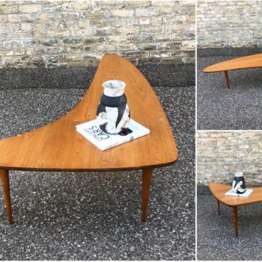 Solid Cherry Boomerang Coffee Table 